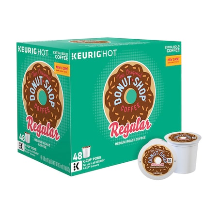 Keurig Donut Shop Regular Medium Roast Coffee K-Cups 4 PK8 5000081907